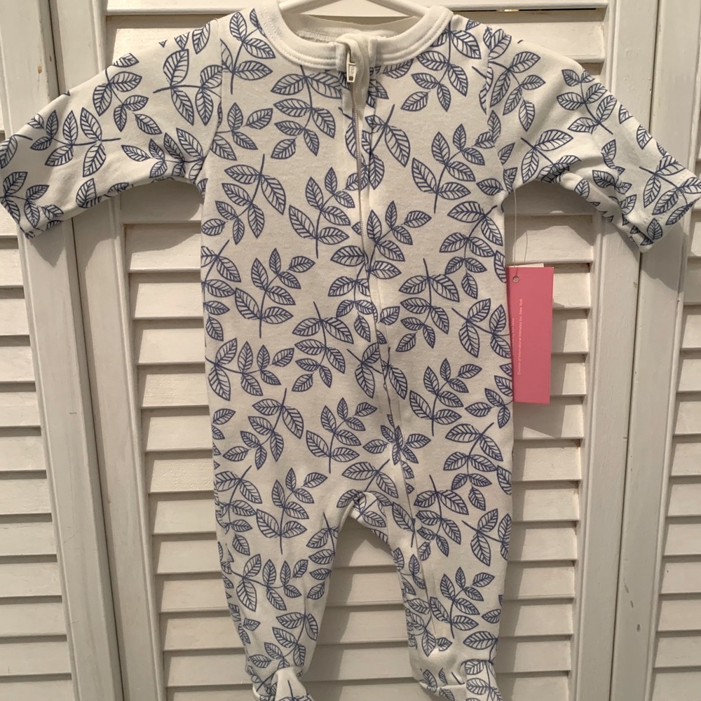 Isaac mizrahi footed zipper pj